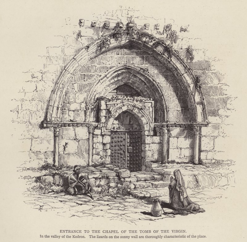 Entrance to the Chapel of the Tomb of the Virgin by English School