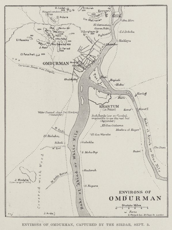 Environs of Omdurman, captured by the Sirdar, 3 September by English School