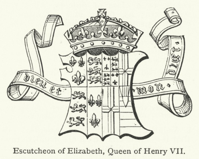 Escutcheon of Elizabeth, Queen of Henry VII by English School