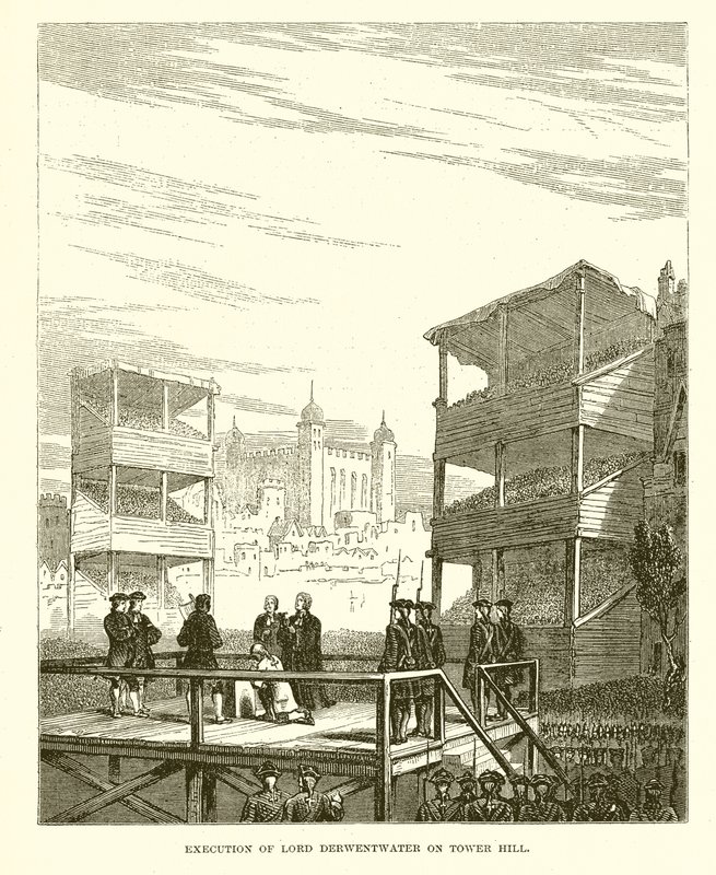 Execution of Lord Derwentwater on Tower Hill by English School