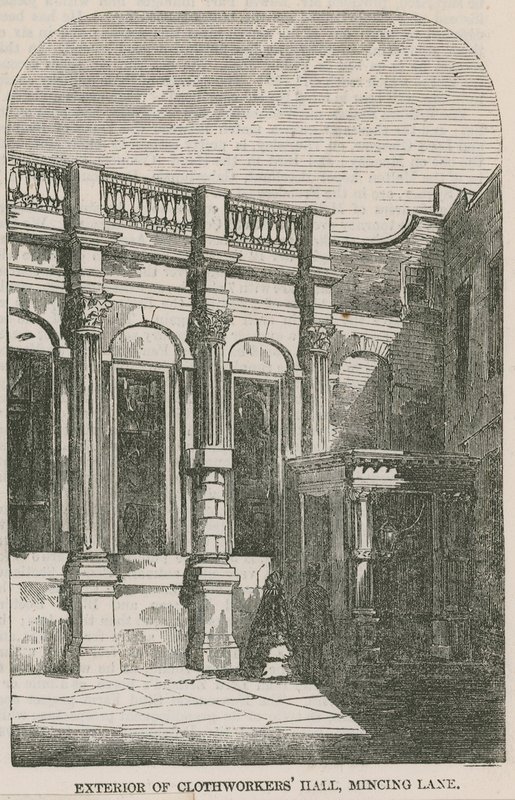 Exterior of Clothworkers Hall, Mincing Lane, London by English School