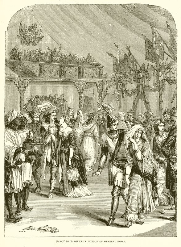 Fancy Ball Given in Honour of General Howe by English School