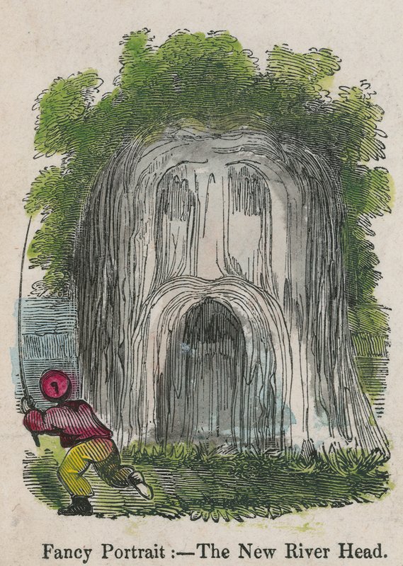 Fancy Portrait - the New River Head by English School