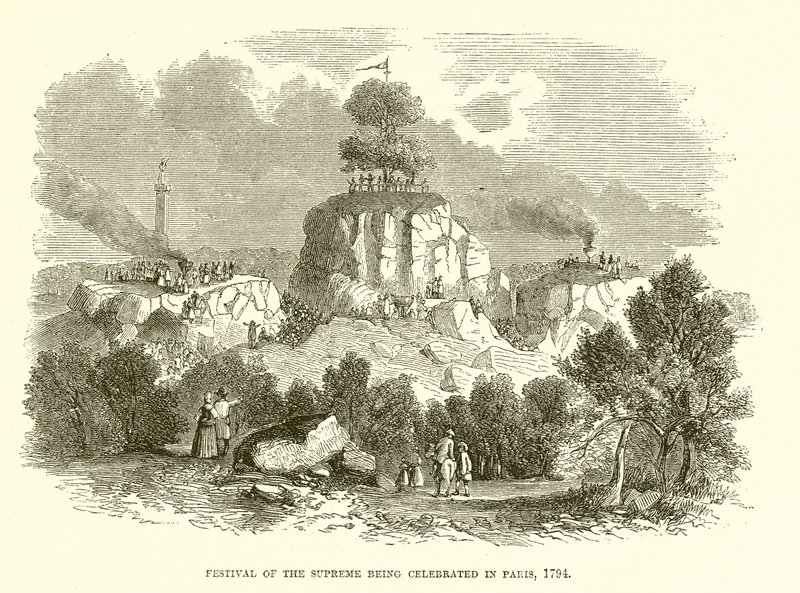 Festival of the Supreme Being Celebrated in Paris, 1794 by English School