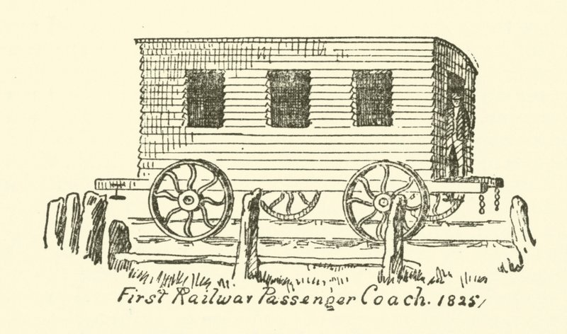 First Railway Passenger Coach by English School