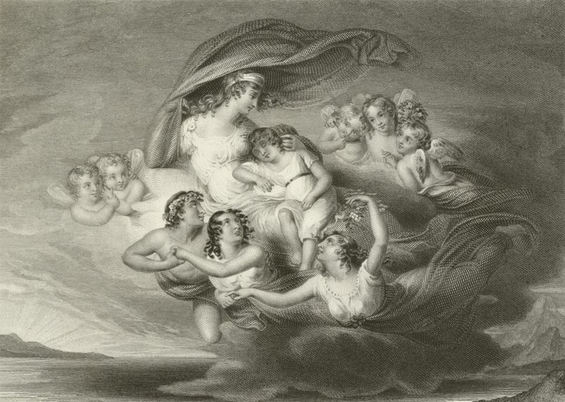 Flight of Venus with Ascanius by English School