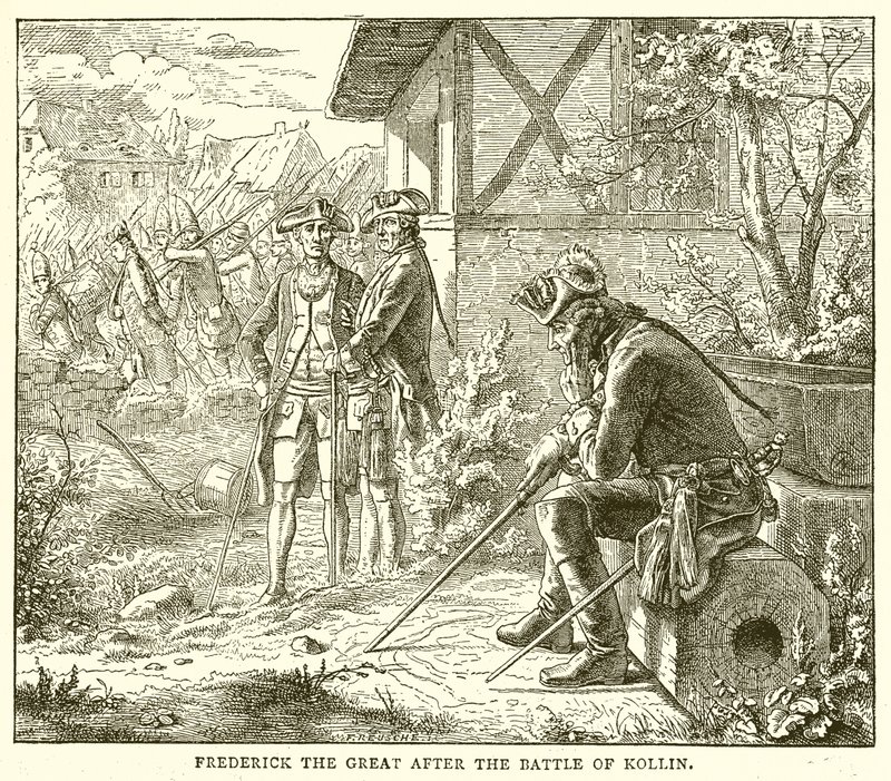 Frederick the Great after the Battle of Kollin by English School