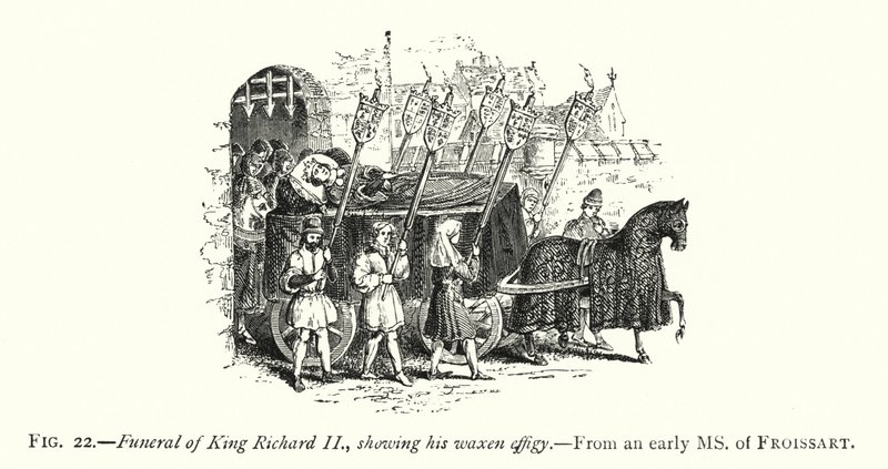 Funeral of King Richard II, Showing His Waxen Effigy by English School