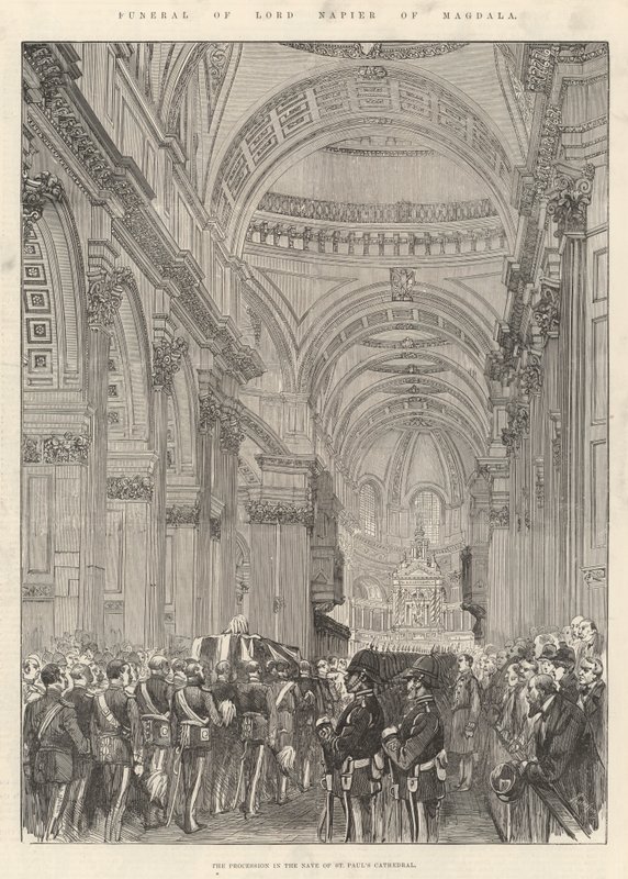Funeral of Lord Napier of Magdala by English School
