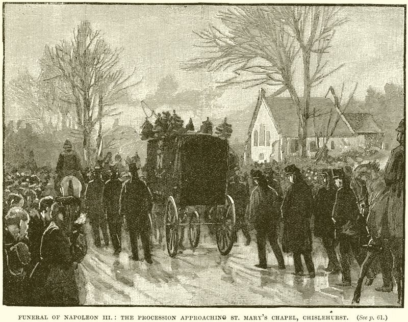 Funeral of Napoleon III: The Procession approaching St. Mary