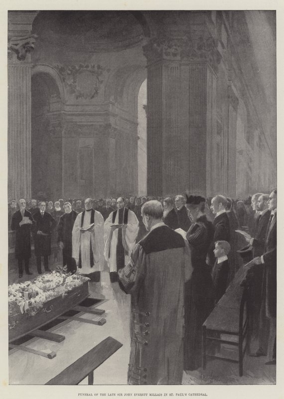 Funeral of the late Sir John Everett Millais in St Paul