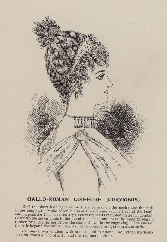 Gallo-Roman Coiffure, Corymbos by English School