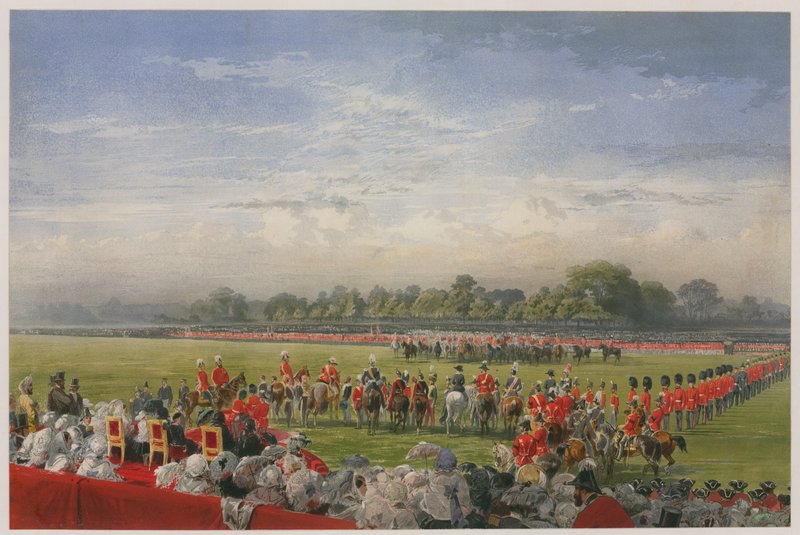 Gathering in Hyde Park, London by English School