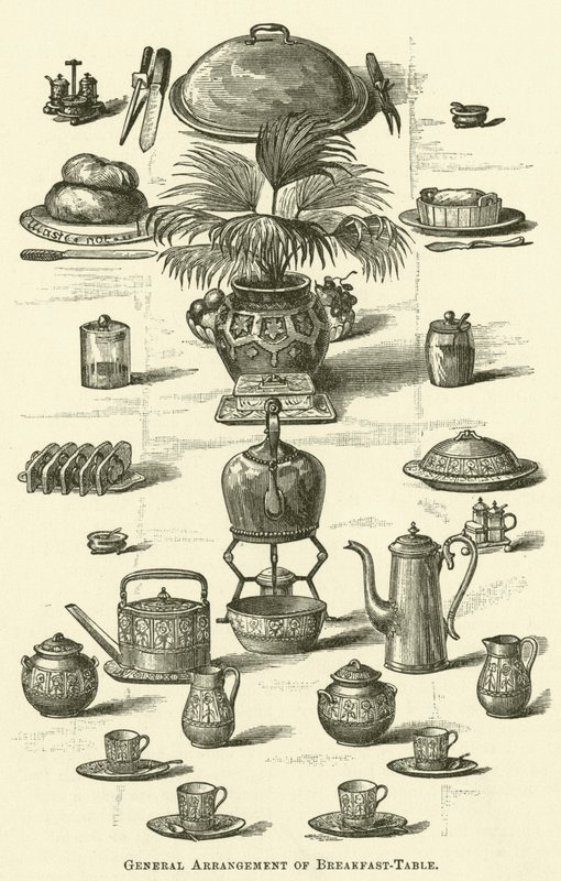 General Arrangement of Breakfast Table by English School