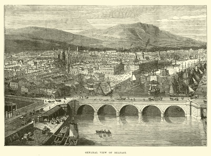 General View of Belfast by English School