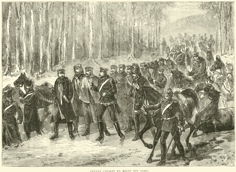 German cavalry en route for Paris by English School