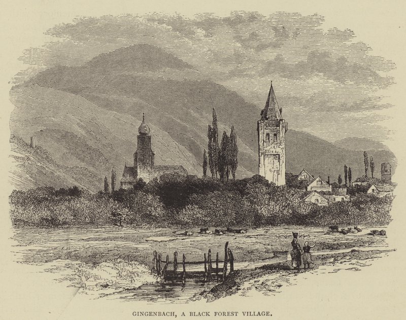 Gingenbach, A Black Forest Village by English School