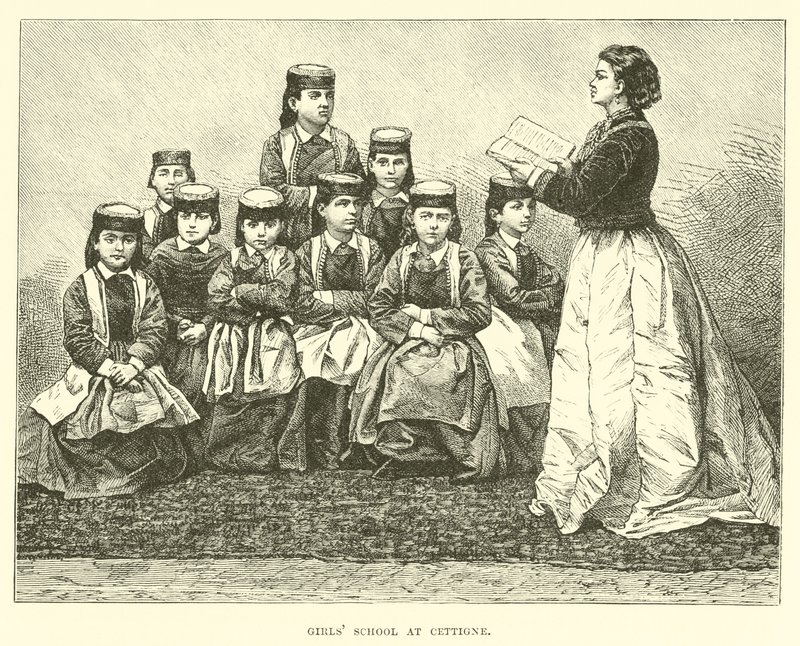 Girls School at Cettigne by English School
