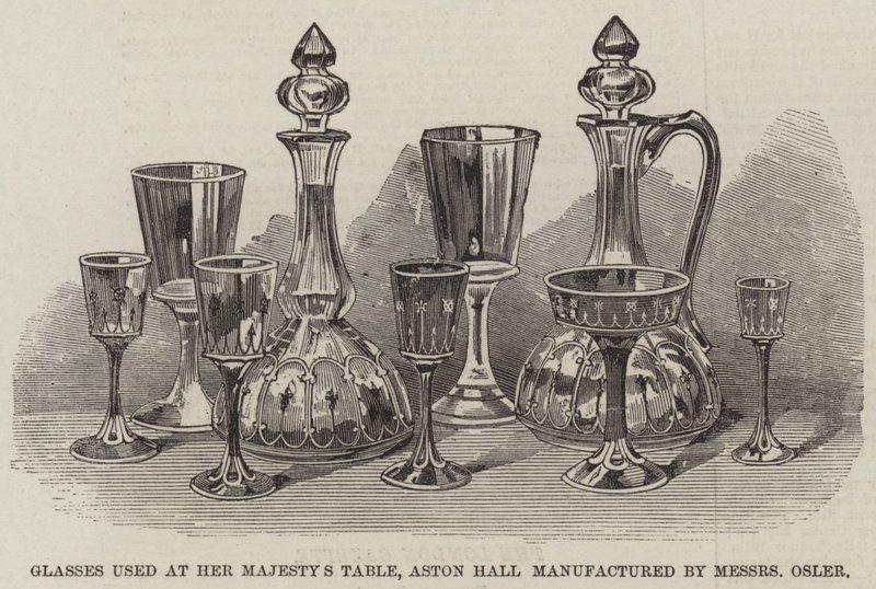 Glasses used at Her Majesty