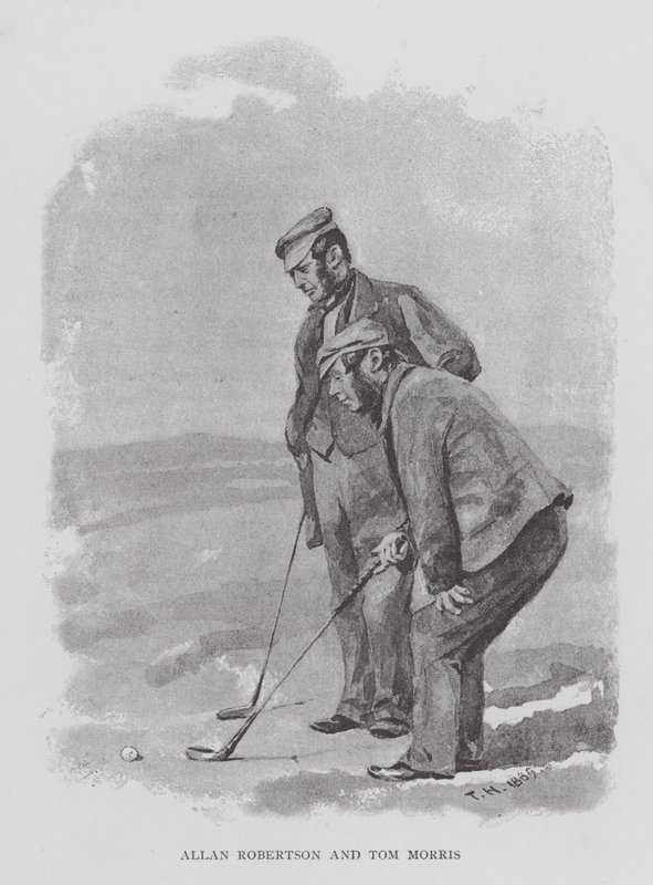 Golf: Allan Robertson and Tom Morris by English School