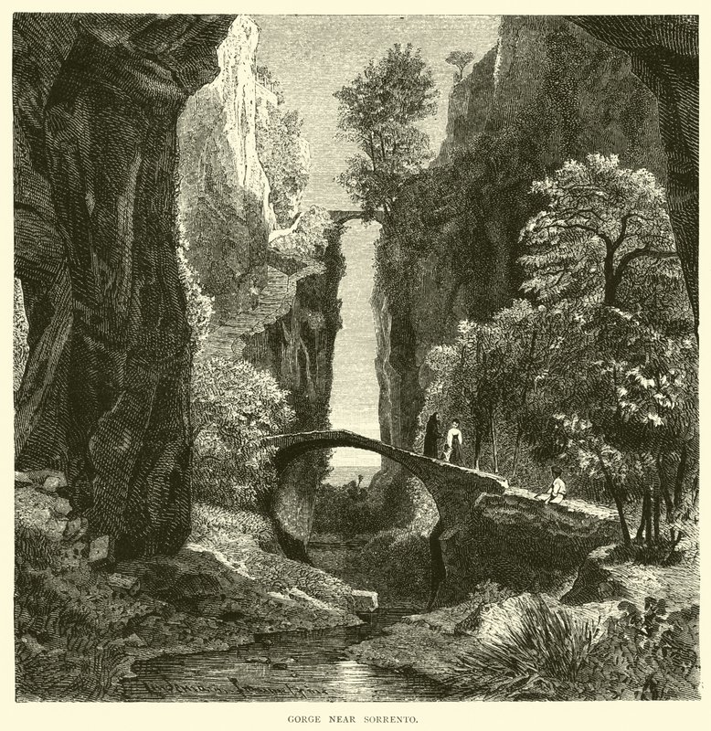 Gorge Near Sorrento by English School