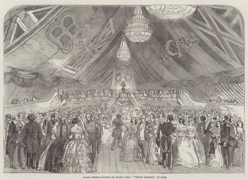 Grand Entertainment on Board HMS "Prince Regent," at Cork by English School