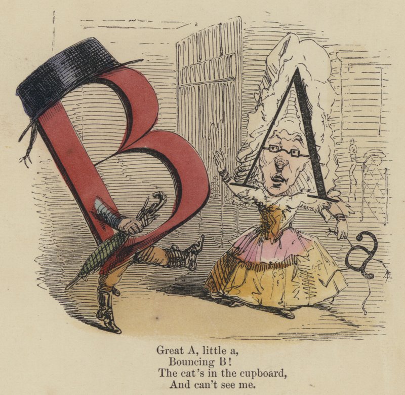 Great A, little a, Bouncing B! The cat