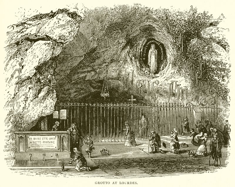 Grotto at Lourdes by English School