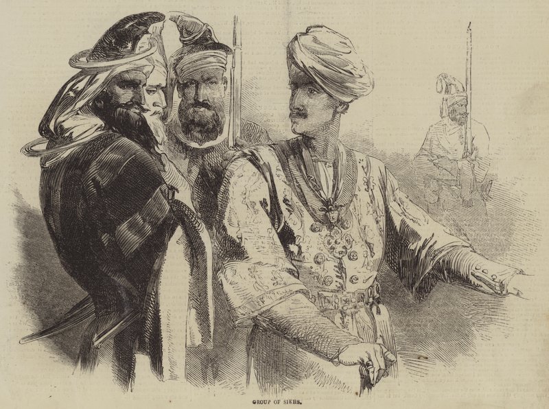 Group of Sikhs by English School