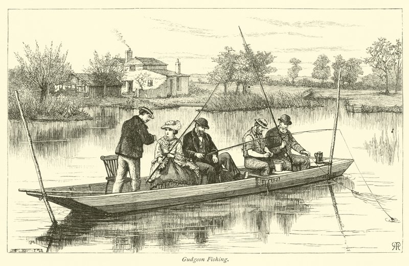Gudgeon Fishing by English School