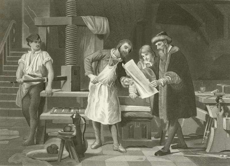 Gutenberg 1400-1468 by English School