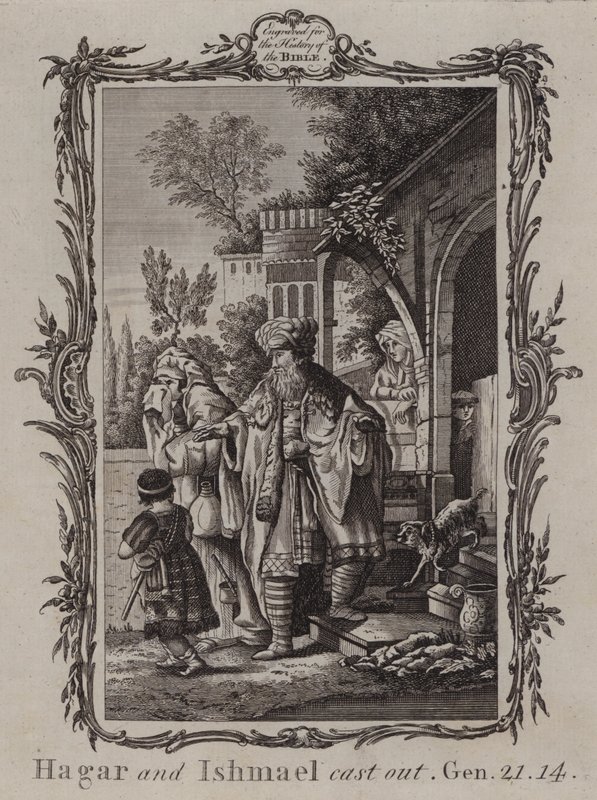 Hagar and Ishmael Cast Out by English School