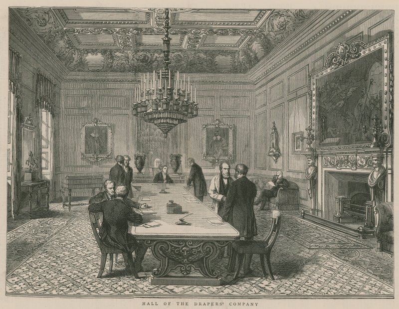 Hall of the Drapers Company, London by English School