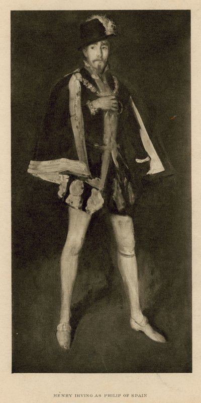 Henry Irving as Philip of Spain by English School