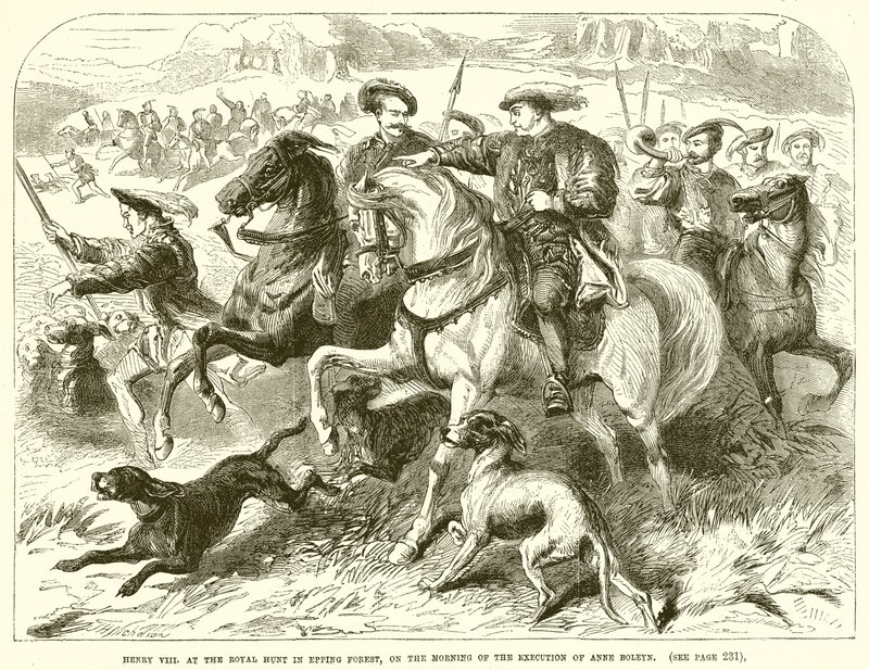 Henry VII at the Royal Hunt in Epping Forest, on the Morning of the Execution of Anne Boleyn by English School