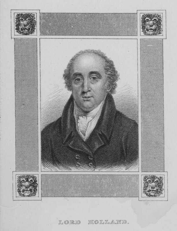 Henry Vassall-Fox, 3rd Baron Holland, English Whig Politician by English School