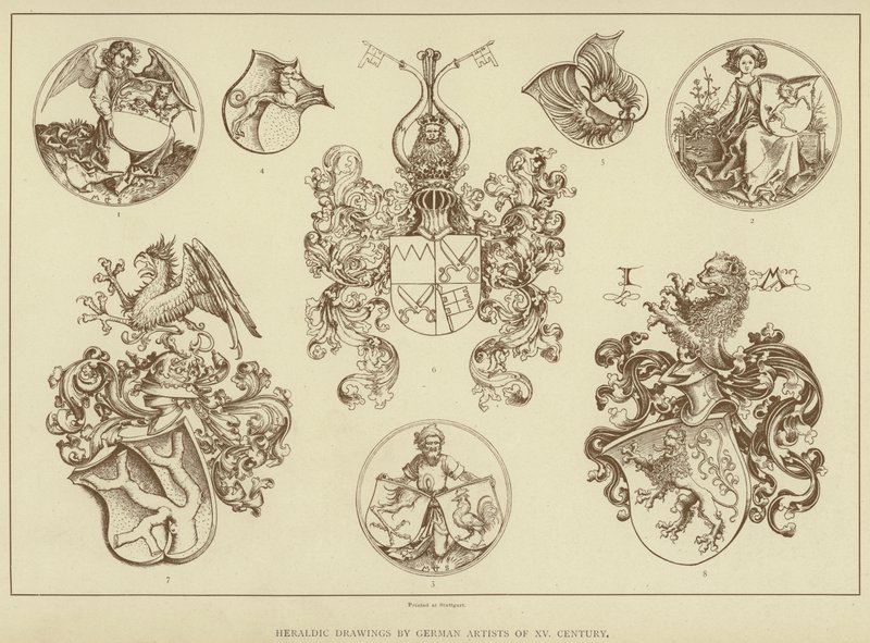 Heraldic Drawings by German Artists of 15th Century by English School