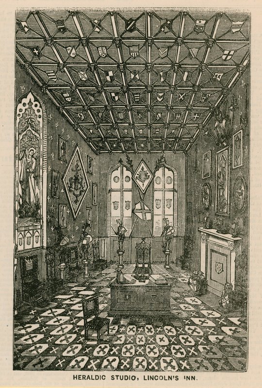 Heraldic Studio, Lincolns Inn, London by English School