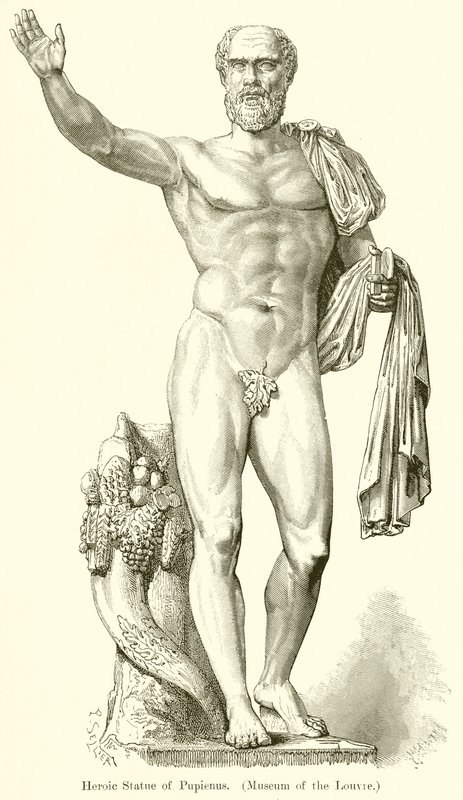 Heroic Statue of Pupienus (Museum of the Louvre) by English School