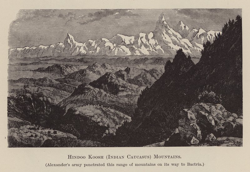 Hindoo Koosh, Indian Caucasus, Mountains by English School