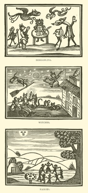 Hobgoblins, witches, fairies by English School