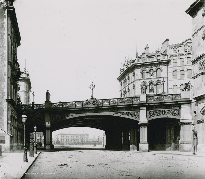 Holborn Viaduct; Photograph by English School