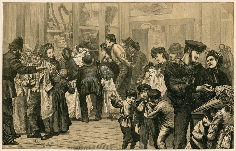 Holiday Time in the British Museum by English School