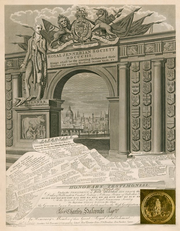 Honorary Membership of the Royal Jennerian Society by English School