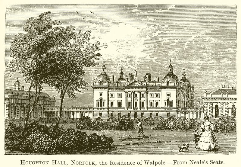 Houghton Hall, Norfolk, the Residence of Walpole by English School