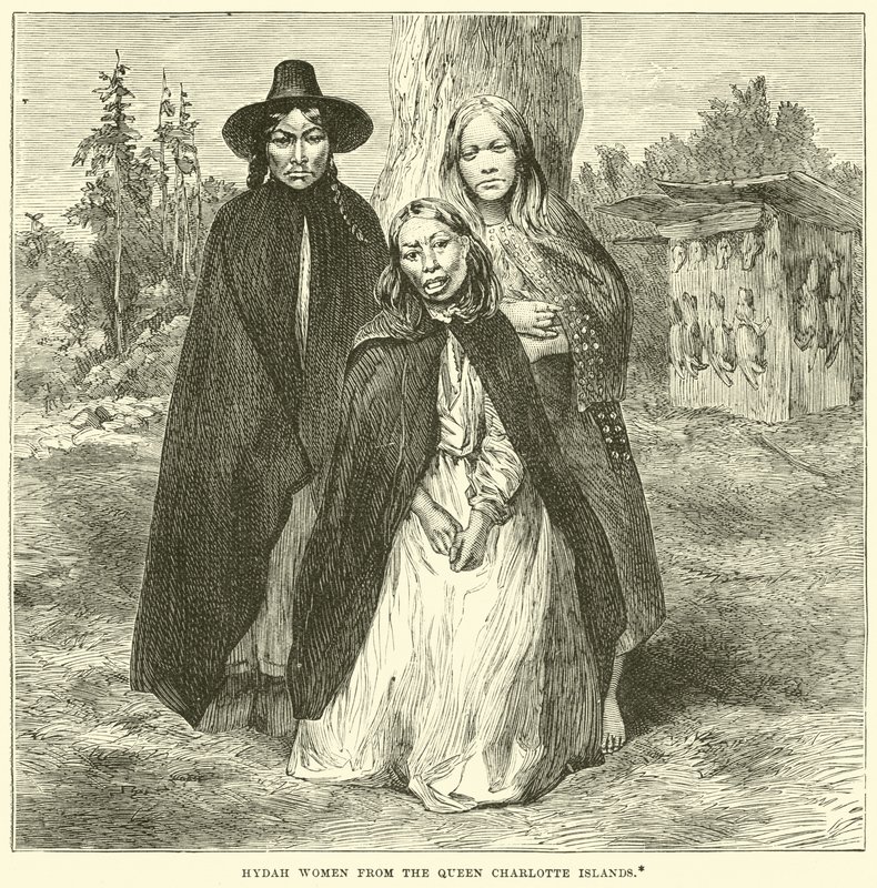 Hydah women from the Queen Charlotte Islands by English School