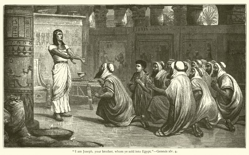 "I am Joseph, your brother, whom ye sold into Egypt", Genesis, xlv, 4 by English School