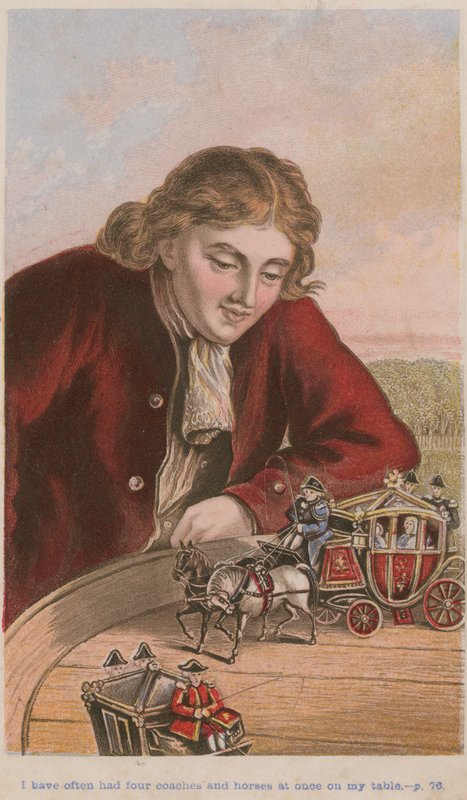 I Have Often Had Four Coaches and Horses at Once on My Table by English School
