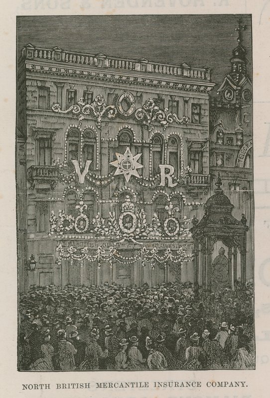 Illuminations Adorning the Offices of the North British Mercantile Insurance Company by English School