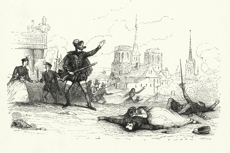 Illustration for Les Huguenots by Giacomo Meyerbeer by English School